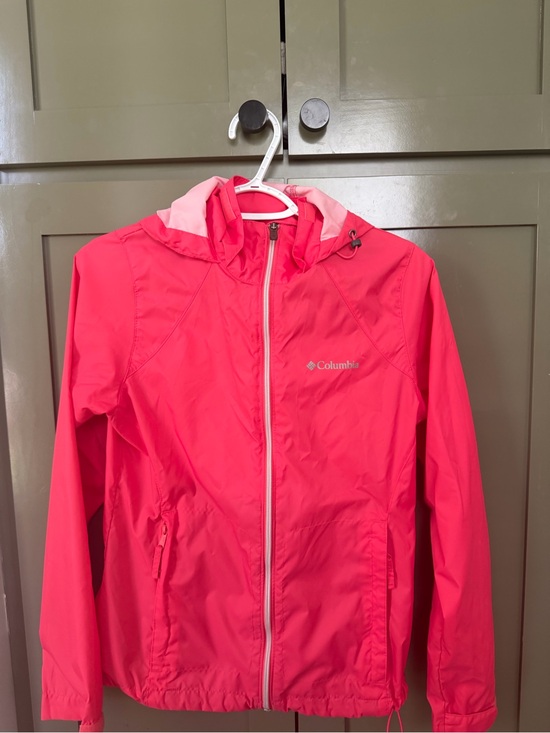 Columbia Jackets & Blazers - Columbia Hot Pink Hooded Rain Jacket